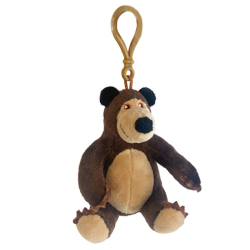 (Mis 0) MASHA E ORSO (Orso) Peluche Portachiavi 10cm c/bagclip …x228
